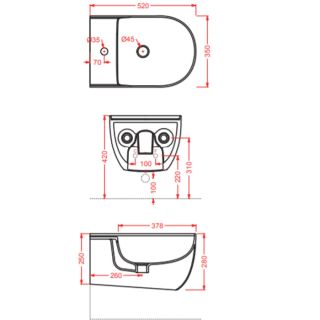 Биде Artceram THE ONE THB001 16 00 blu zaffiro*1 blu zaffiro
